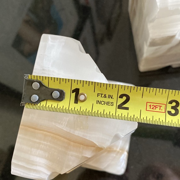 Book ends marble! Vintage! 70’s Carved, sculpture! Mexican warriors! - Picture 7 of 15